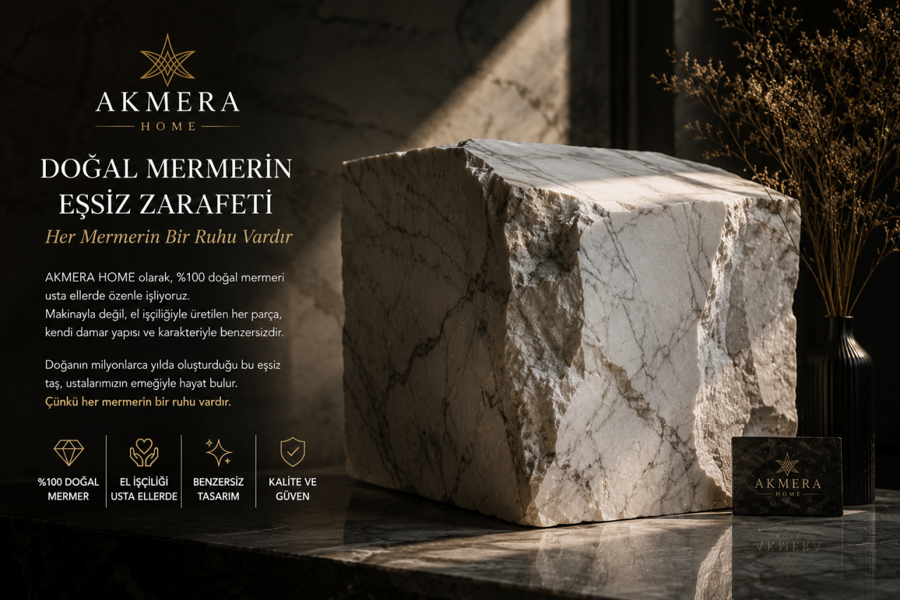 AKMERA HOME | Mermerin Sanata Dönüştüğü Nokta