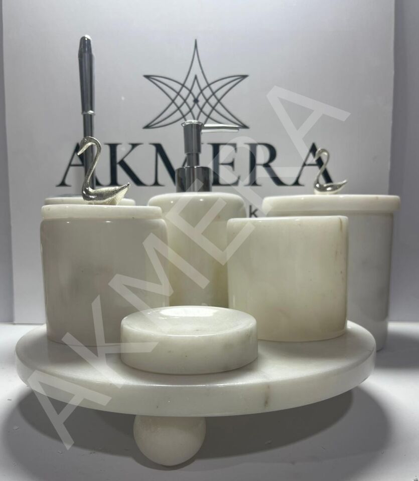 Kuğu Kulplu 7 Parça Ultra Lüks Banyo Seti