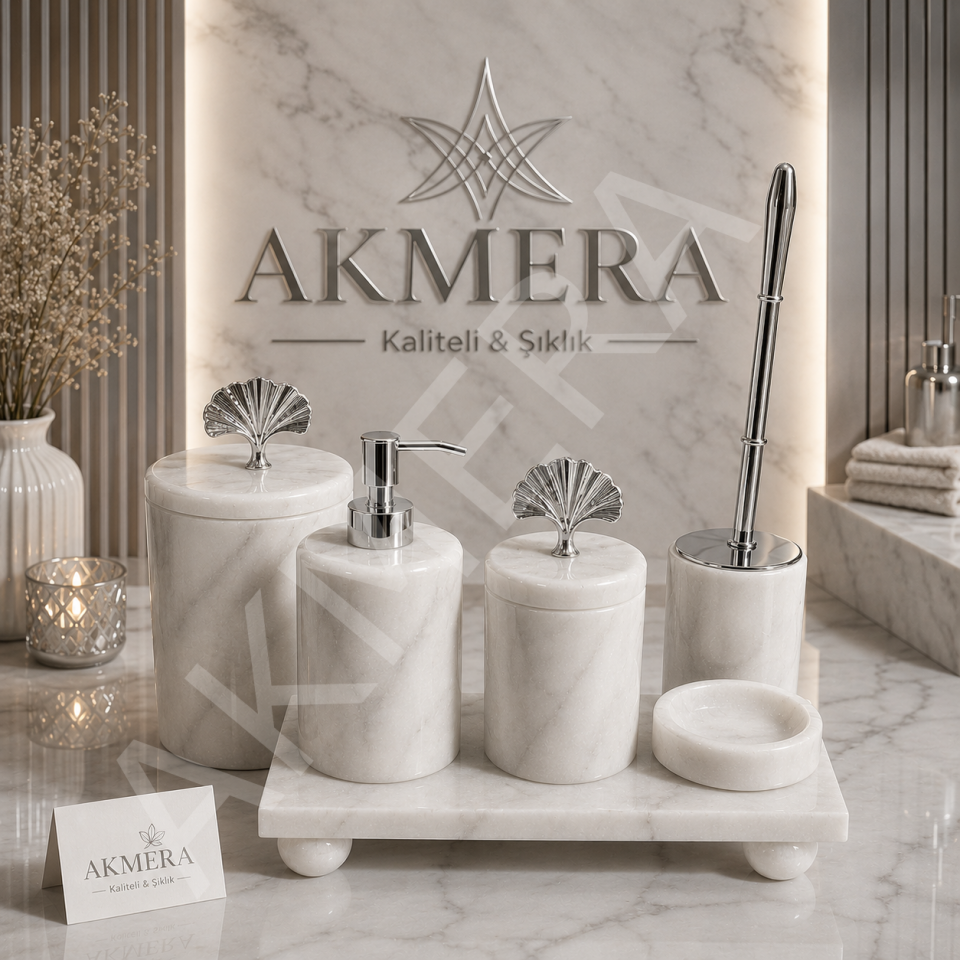 6 Parça Ultra Lüks Banyo Seti